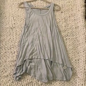 Light blue flowy tank